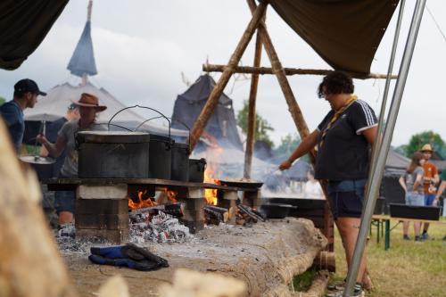 Es wurde nur über dem Feuer gekocht!